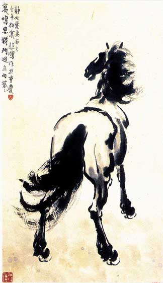 徐悲鸿：《骏马图》