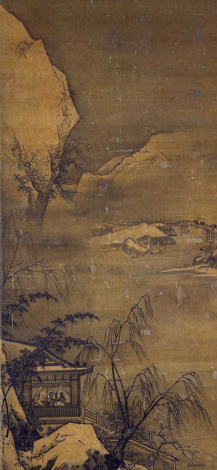 孙君泽：《雪景山水图轴》