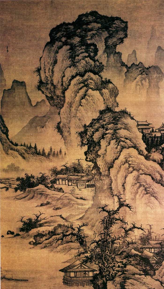 李在：《阔渚晴峰图》
