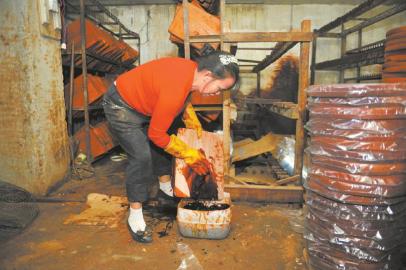 记者暗访菜板厂：染色菜板 杂木充铁木30元一块