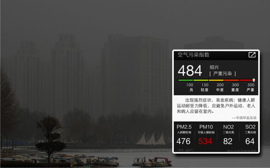 今日空气最差10城 5城爆表 浙江成重灾区