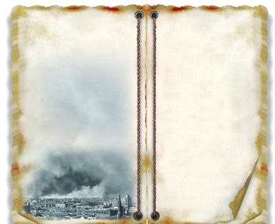 浓烟滚滚的上海城。本版图片均由受访者杨先生提供