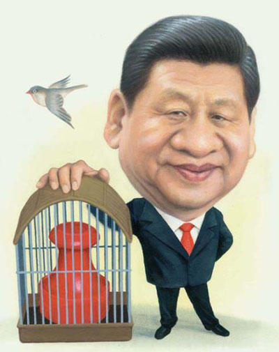 新中国成立后五代领导人漫画