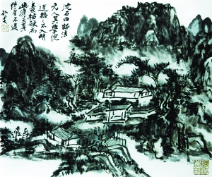 黑，不是黄宾虹山水画的特征