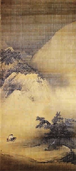 南宋梁楷《雪景山水图》鉴藏