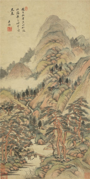 王鉴 溪山仙馆图 成交价:1000.5万元