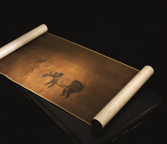 宋人摹郭忠恕四猎骑图 成交价: 8050万元