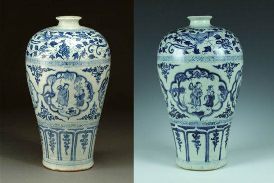 元青花四爱图梅瓶赏析：同根生 殊途归