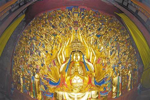 大足石刻千手观音修复完成：重现南宋气质