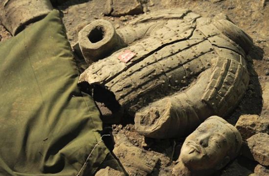 兵马俑2号坑或出土蓝脸俑 外国兵面世几率小 