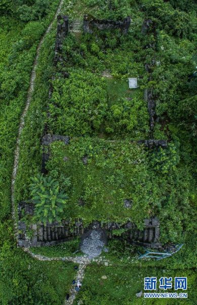 图为从空中看贵州播州海龙屯飞凤关(7月3日摄)。 新华社记者 刘续 摄 图片来源:新华网