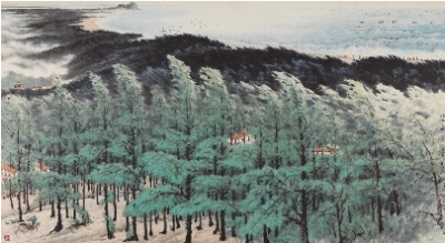 绿色长城(国画) 关山月