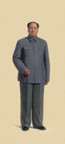 靳尚谊《毛主席全身像》1966年作  2009年，在广州嘉德夏拍中，以2016万元天价成交。