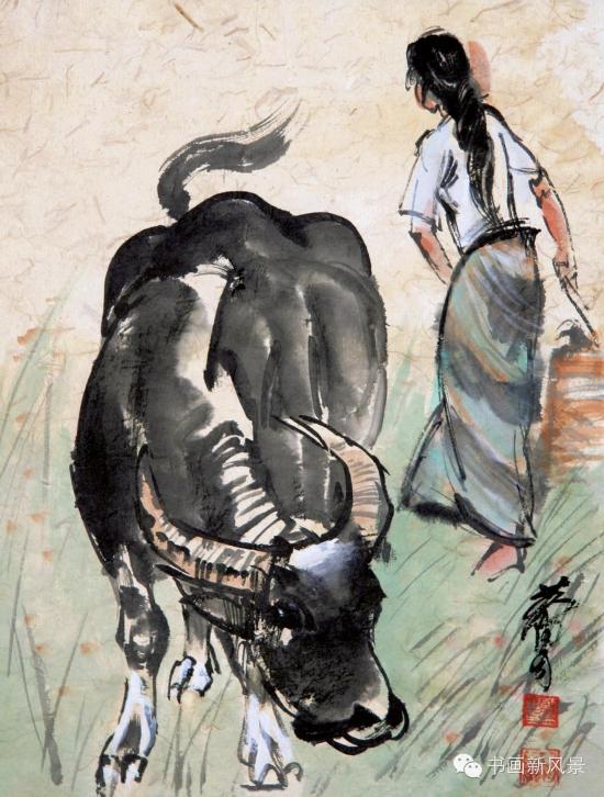 大师"牛"画赏析:属牛的黄胄大师也爱画牛
