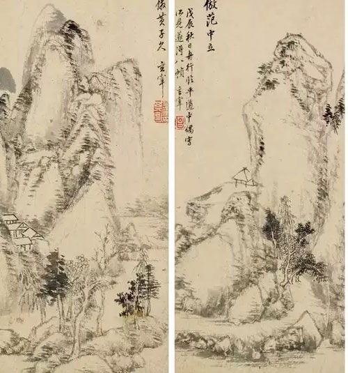 明代书画家董其昌的绘画作品欣赏