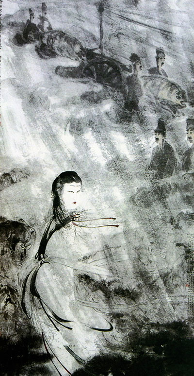 仙姿绰约 看傅抱石笔下的仕女图