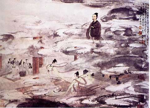 傅抱石《九歌图-东皇太乙》