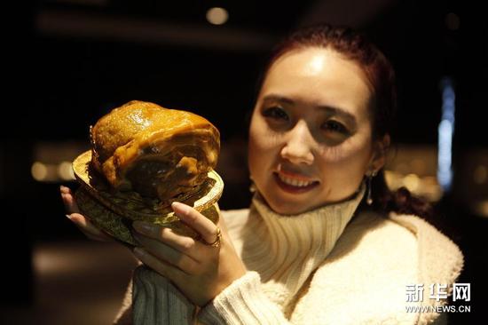 东坡肘子奇石落户河北张家口