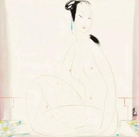 lot 0017 林风眠 裸女