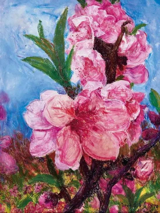 lot 0159 周春芽 桃花