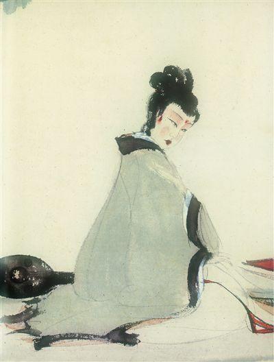 老舍曾为傅抱石画作题字：于朴拙中寓挺秀(图) 