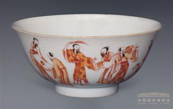 鉴藏：五彩仙人图碗