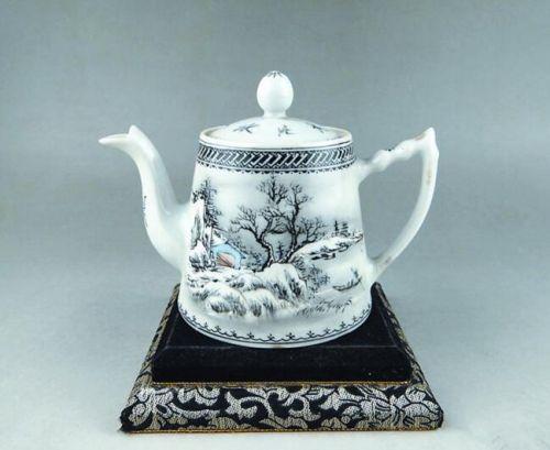 看看瓷器上的那些雪景