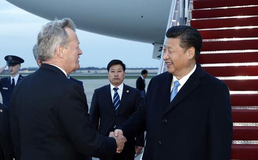习近平抵达华盛顿出席第四届核安全峰会