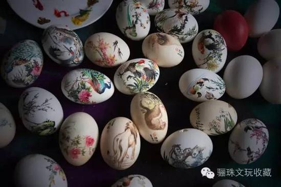 蛋上生画 绚丽多彩：精美蛋画欣赏