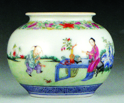 婴戏图清新活泼 人物形态可鞠