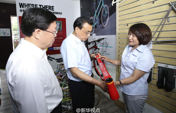 李克强愿为中国自行车做广告