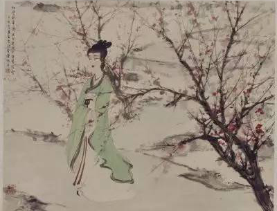 所谓伊人：看傅抱石笔下的仕女图