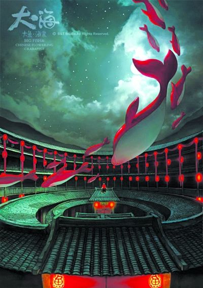 导演梁旋（右）、张春。