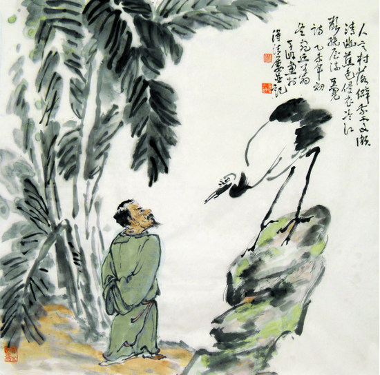 蕉色清音 68*68cm  2015年