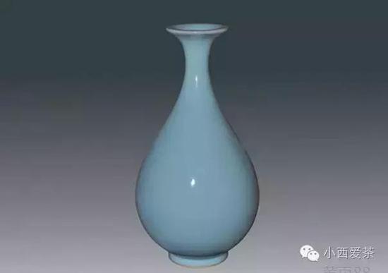 宋 龙泉窑青釉盘口瓶