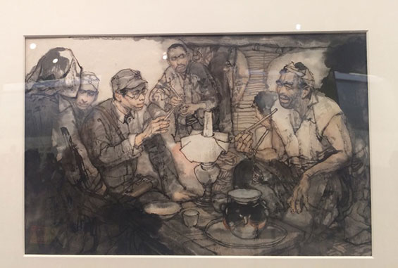 施大畏《太阳照在桑干河上》