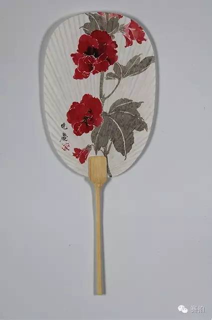 浅紫深红数百窠
纵:25厘米
横:17厘米
形式:成扇