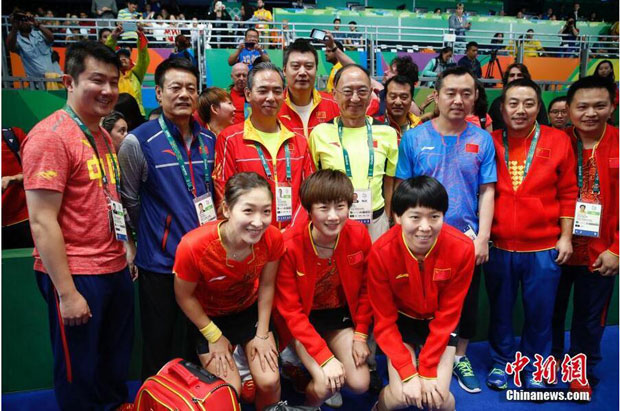 第17金   中国乒乓女团完胜德国