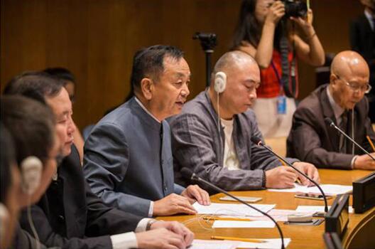 中国长城学会秘书长吴国强在联合国大会上