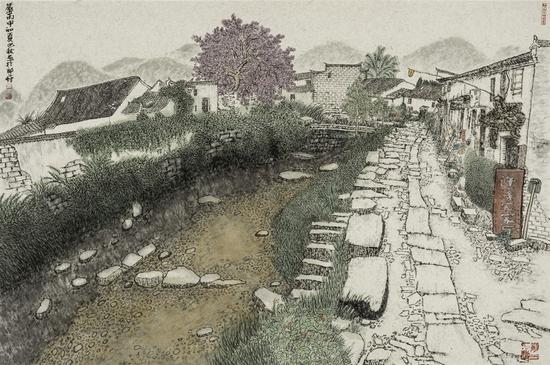 古村河滩63x93