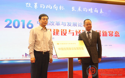 中国信用体系建设发展联盟正式成立并推选首任理事长