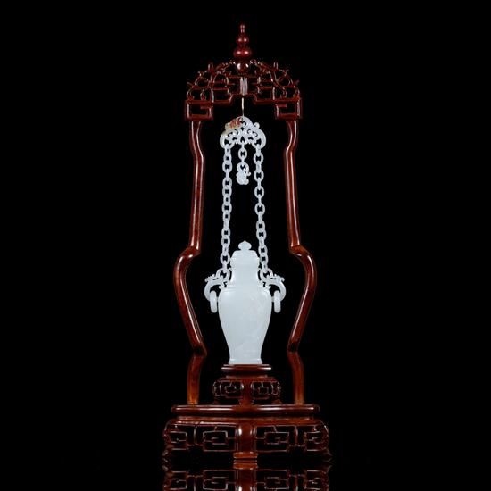 01621王广安和田玉籽料链瓶