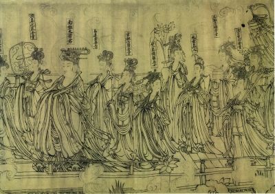 朝元仙仗图局部（国画） 宋 武宗元