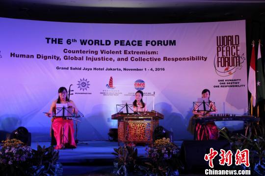 当晚的开幕式进行了中国民族乐曲表演。 顾时宏 摄