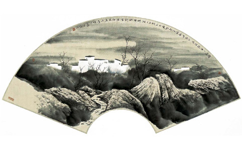 中国画扇面走进欧盟机构