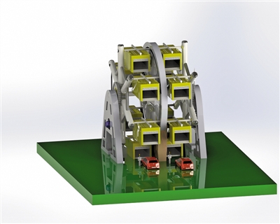 大学生发明停车&ldquo;神器&rdquo; 停12辆车只占2.5辆车空间