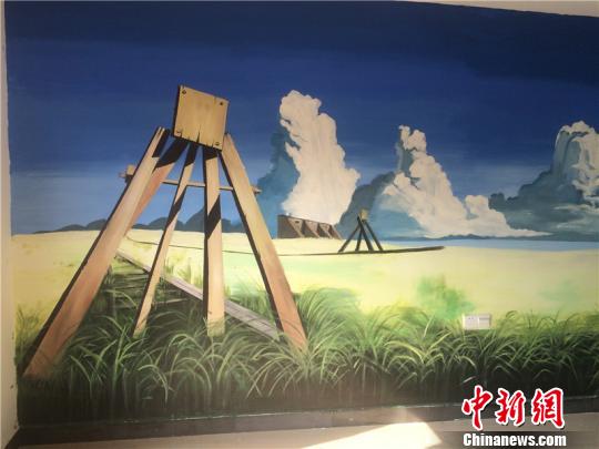 图为学生创业墙绘作品 宁波大学潘天寿艺术设计学院供图 摄
