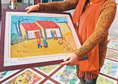 户县农民画家手绘二十四节气农事图