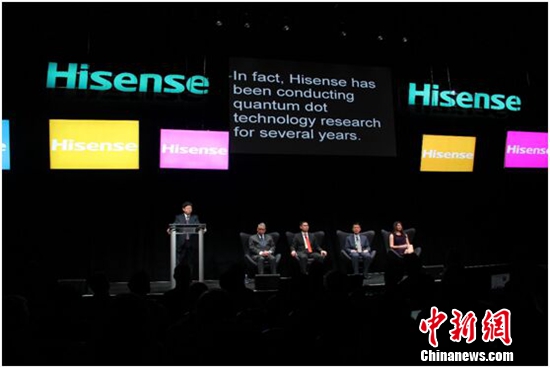 海信CES发布世界首台双色4K激光电视