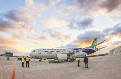 C919大型客机预计今年上半年飞上蓝天